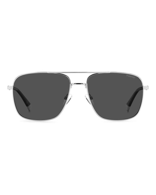 Polaroid Black Pld 4128/S/X 010/M9 Sunglasses Metal Pilot Polarized for men