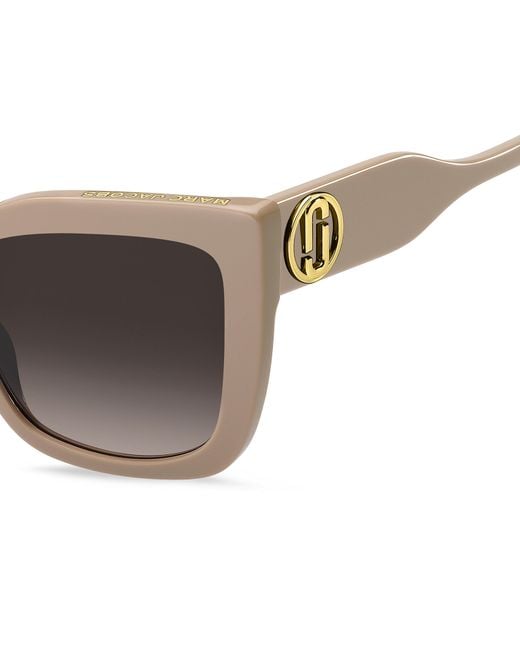 Marc Jacobs Black Marc 811/S 10A/Ha Sunglasses Acetate Squared Normal Shaded