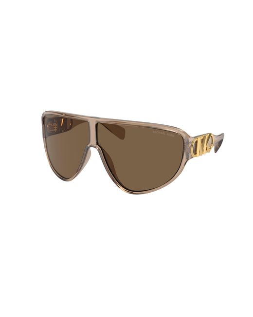 Michael Kors Black Mk2194 Empire Shield 393773 Sunglasses Injected Geometric Normal