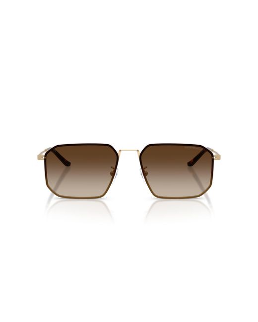 Emporio Armani Black Ea2165D 300213 Sunglasses Metal Geometric Normal Shaded for men
