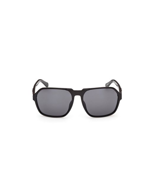 Guess Black Gu00302 01A Sunglasses Injected Smoke Squared Normal for men