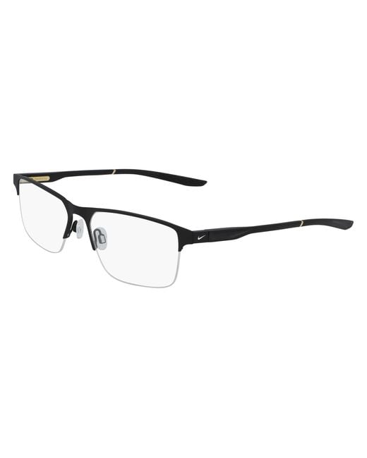 Nike Black 8045 002 Optical Frames Metal Squared Photochromatic