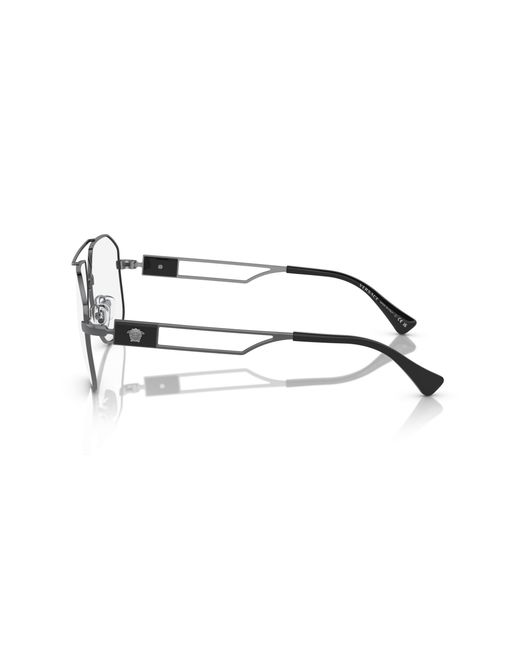 Versace Black Ve1287 1261 Optical Frames Steel Transparent Pilot Normal for men