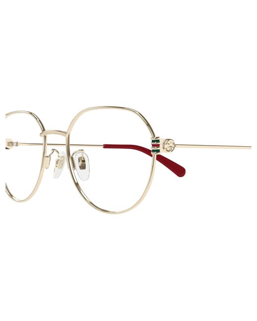 Gucci Black Gg1675Ok 003 Optical Frames Metal Transparent Round