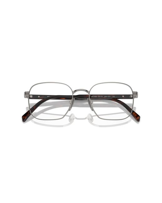 Prada Black Pr A55V 5Av1O1 Optical Frames Metal Squared Normal for men