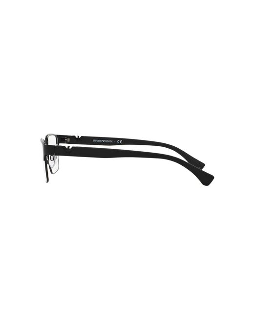 Emporio Armani Black Ea1027 3001 Optical Frames Metal Transparent Squared Normal for men