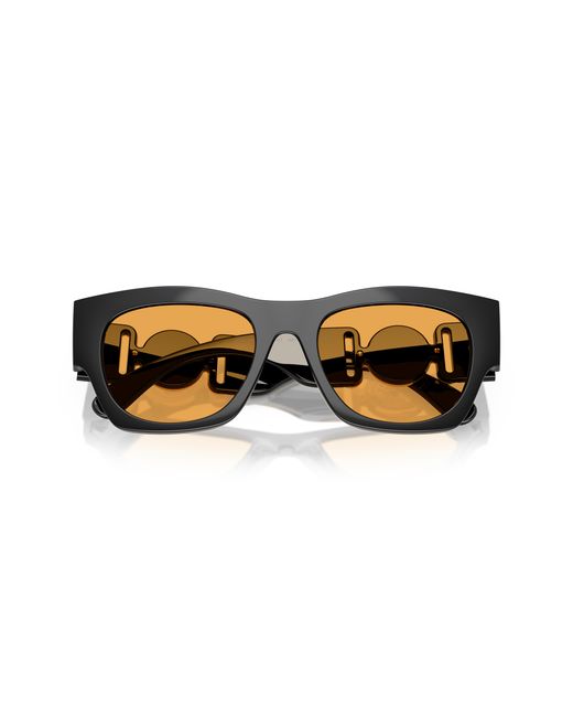 Versace Black Ve4479U Gb1/7 Sunglasses Injected Squared Normal for men