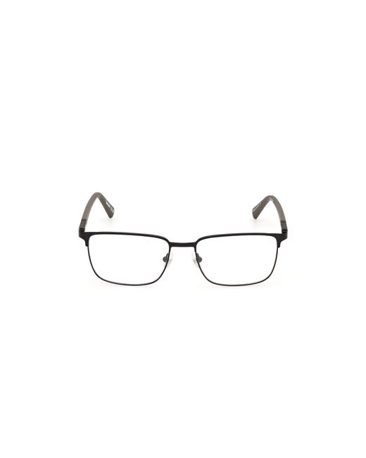 Timberland Black Tb50020 002 Optical Frames Metal Squared Normal for men