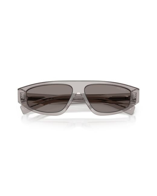 Prada Black Pr C02S 10J80Q Sunglasses Acetate Geometric Normal for men