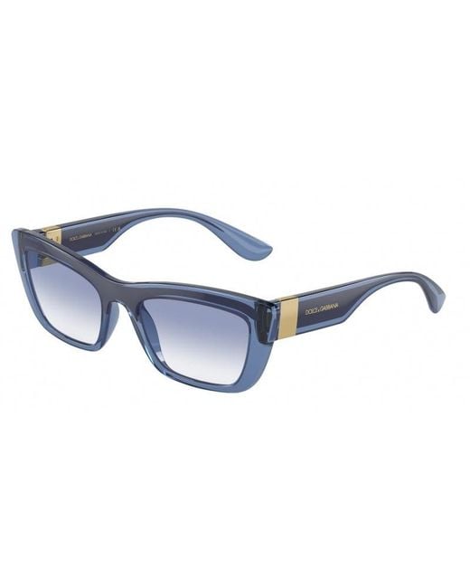 Dolce & Gabbana Black Dg6171 304819 Sunglasses Plastic Light Cat Eye Nuanced