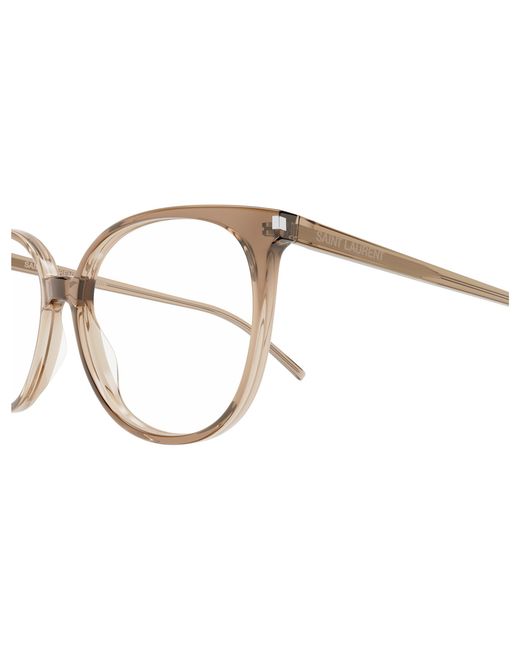 Saint Laurent Black Sl 39 007 Optical Frames Acetate Transparent Round