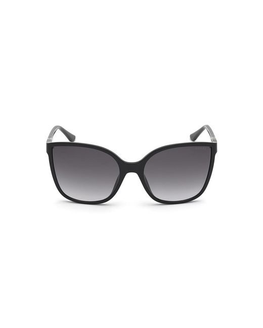 Guess Black Gu7748 01B Sunglasses Injected Squared Normal Shaded