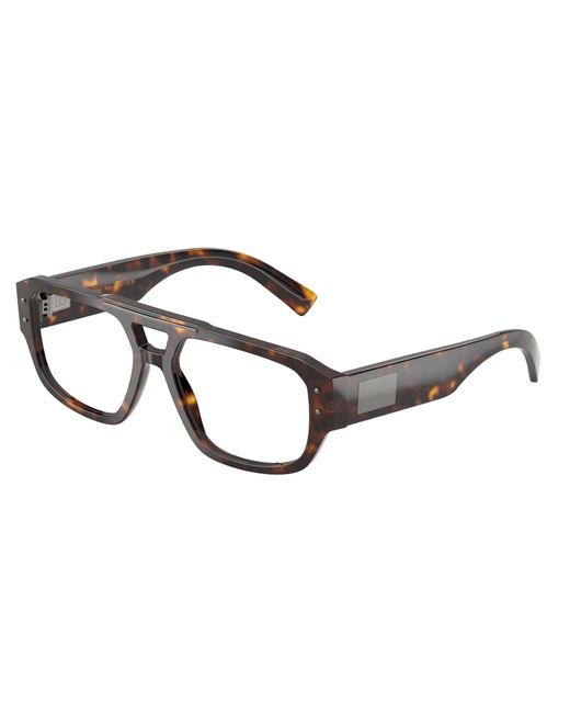 Dolce & Gabbana Black Dg3406 502 Optical Frames Acetate Transparent Pilot Normal for men