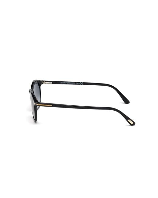 Tom Ford Black Ft0539 Andrea-02 01B Sunglasses Acetate Round Normal Shaded for men