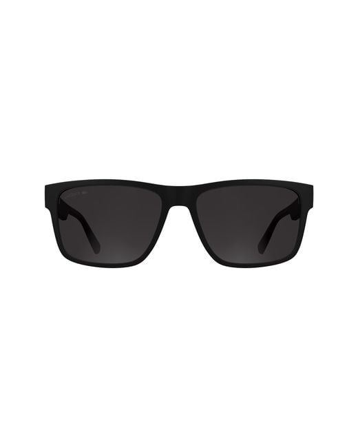 Lacoste Black L6076S 002 Sunglasses Bio-Injected Squared Normal for men
