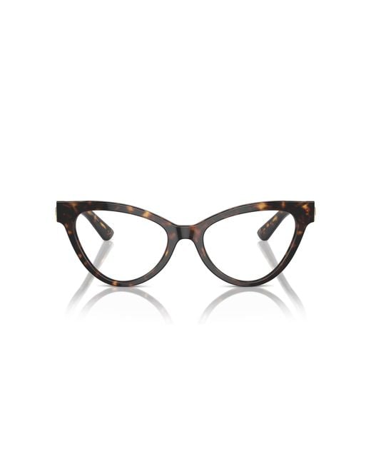 Dolce & Gabbana Black Dg3394 502 Optical Frames Acetate Transparent Cat Eye Normal