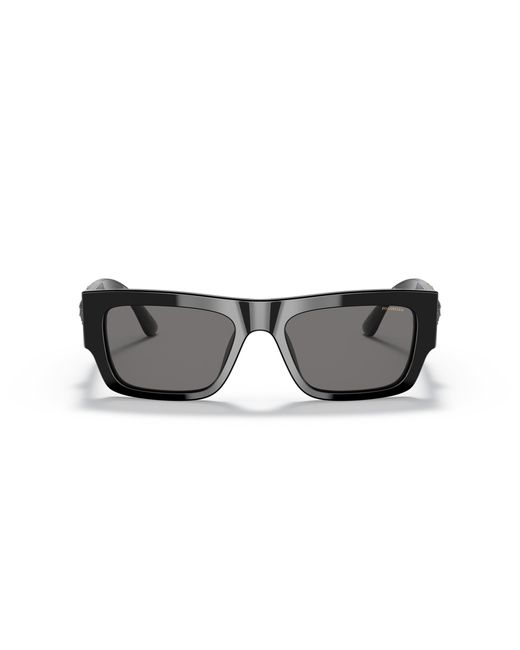 Versace Black Ve4416U Gb1/81 Sunglasses Acetate Squared Polarized for men