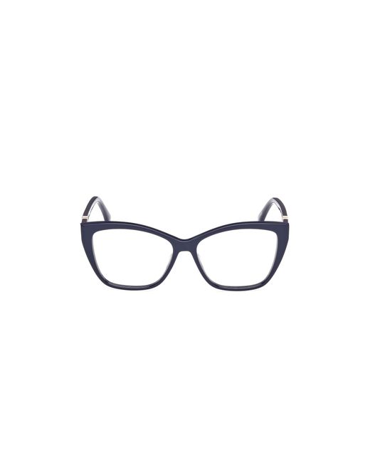 Max Mara Black Mm5036 090 Optical Frames Acetate Squared Normal