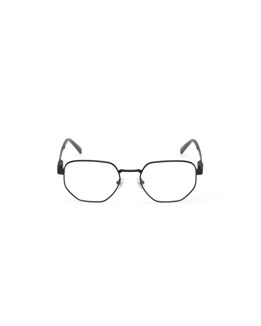 Timberland Black Tb50082 002 Optical Frames Metal Geometric Normal for men