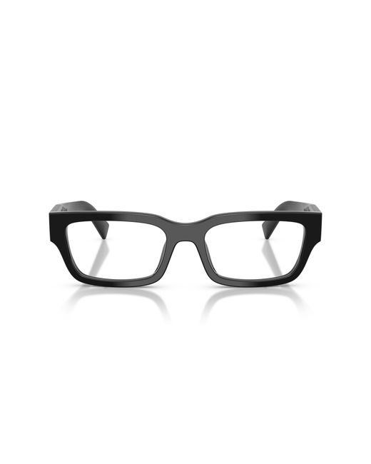Prada Black Pr C02V 17N1O1 Optical Frames Acetate Pillow Normal for men