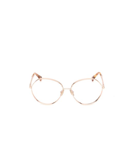 Max Mara Black Mm5139 028 Optical Frames Metal Round Normal