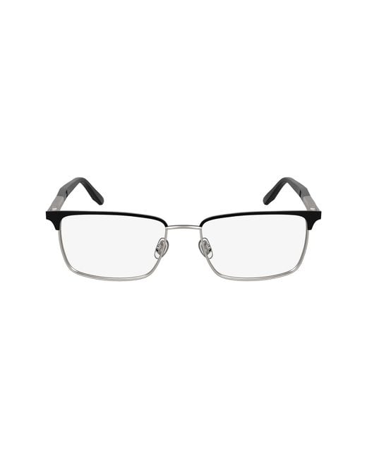 Calvin Klein Black Ck25106 001 Optical Frames Metal Squared Normal for men