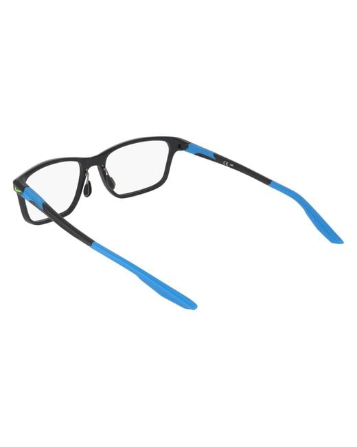 Nike Black 7405 033 Optical Frames Bio-Injected Squared Normal for men