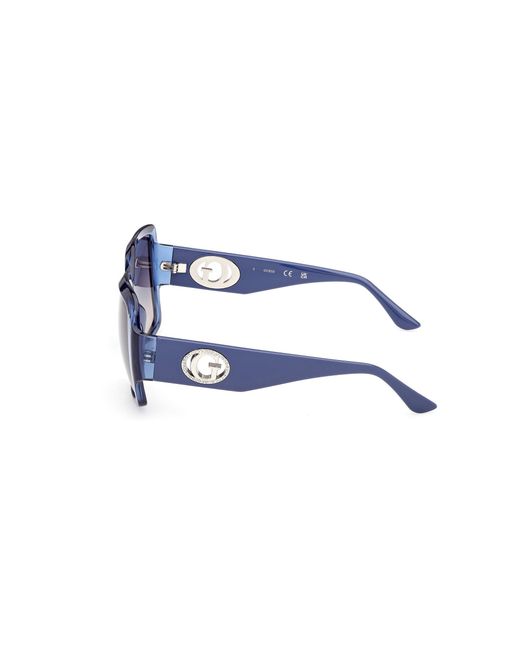 Guess Blue Gu00283 90B Sunglasses Injected Smoke Squared Normal