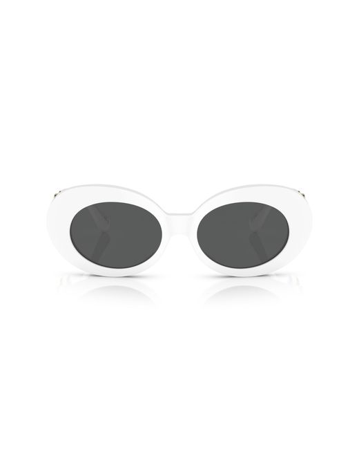 Versace Black Ve4426Bu 314/87 Sunglasses Acetate Round Normal