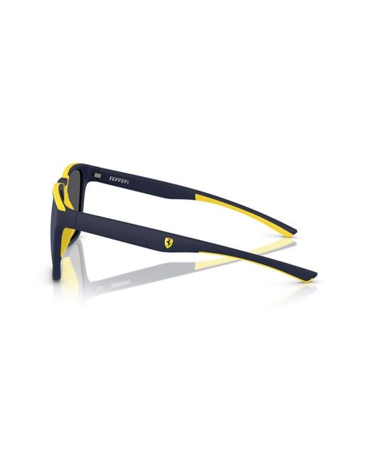 FERRARI SCUDERIA Black Fz6013D 509/55 Sunglasses Injected Squared Normal