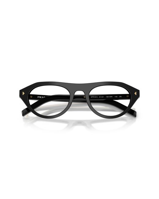 Prada Black Pr B15S 16K60K Sunglasses Acetate Transparent Geometric Normal