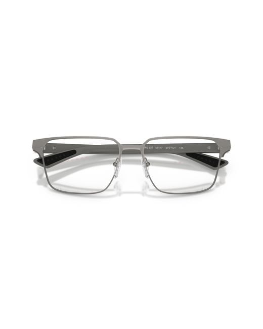 Prada Linea Rossa Black Ps 50Tv 5Av1O1 Optical Frames Metal Transparent Squared Normal for men
