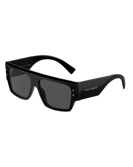 Dolce & Gabbana Black Dg4459 501/87 Sunglasses Acetate Squared Normal