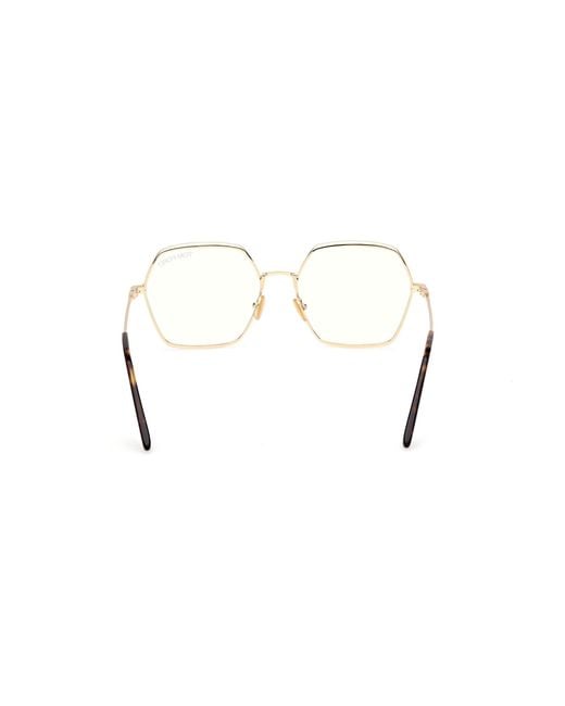 Tom Ford Black Ft6050-B 030 Optical Frames Metal Geometric Normal