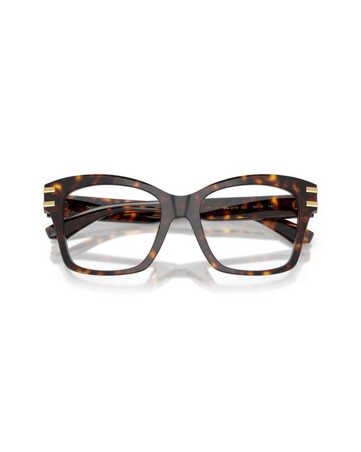 Dolce & Gabbana Black Dg3419 502 Optical Frames Acetate Squared Normal