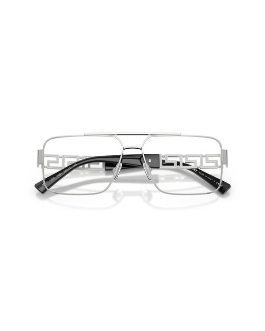 Versace Black Ve1308 1001 Optical Frames Steel Pillow Normal for men