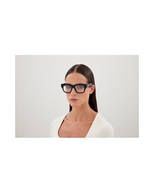 Bottega Veneta Black Bv1361O 006 Optical Frames Acetate Transparent Squared for men
