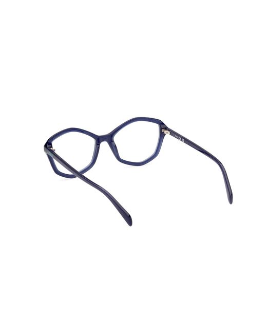 Emilio Pucci Black Ep5238 001 Optical Frames Acetate Geometric Normal