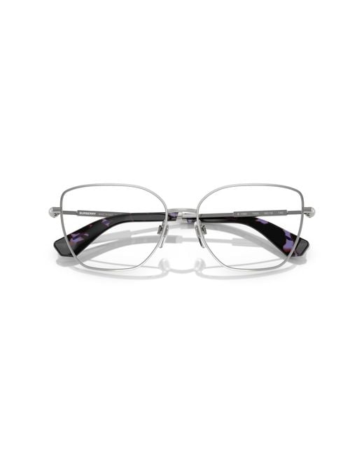 Burberry Black Be1390 1005 Optical Frames Steel Transparent Cat Eye Normal