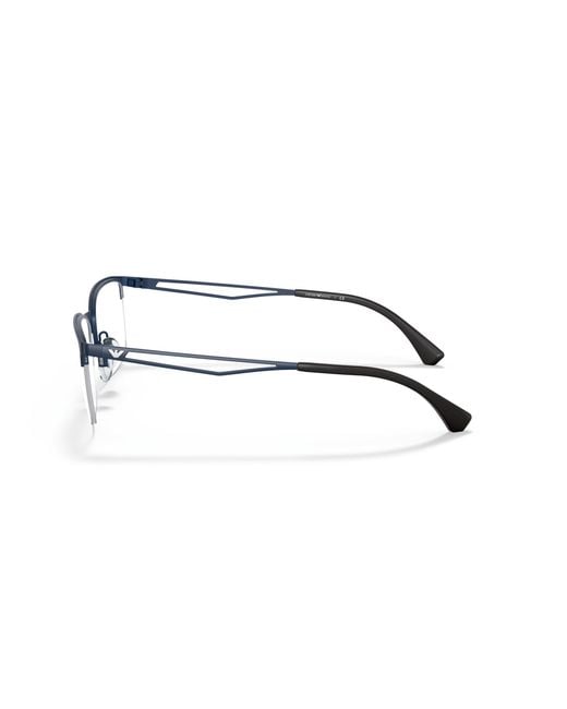 Emporio Armani Black Ea1116 3018 Optical Frames Metal Squared for men