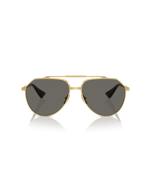 Dolce & Gabbana Black Dg2302 02/R5 Sunglasses Metal Pilot Normal for men