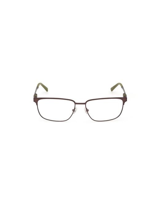 Timberland Black Tb50027 049 Optical Frames Metal Squared Normal for men
