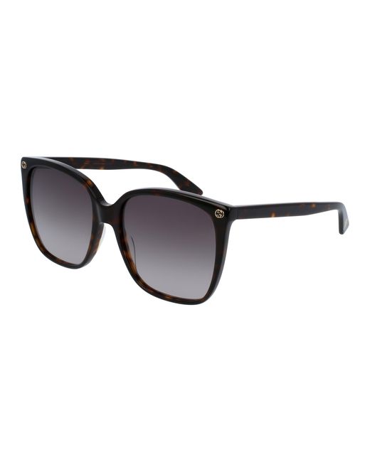 Gucci Black Gg0022S 003 Sunglasses Acetate Cat Eye Normal