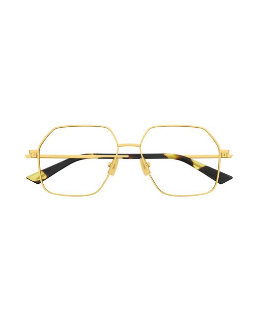 Bottega Veneta Black Bv1332O 002 Optical Frames Metal Transparent Squared