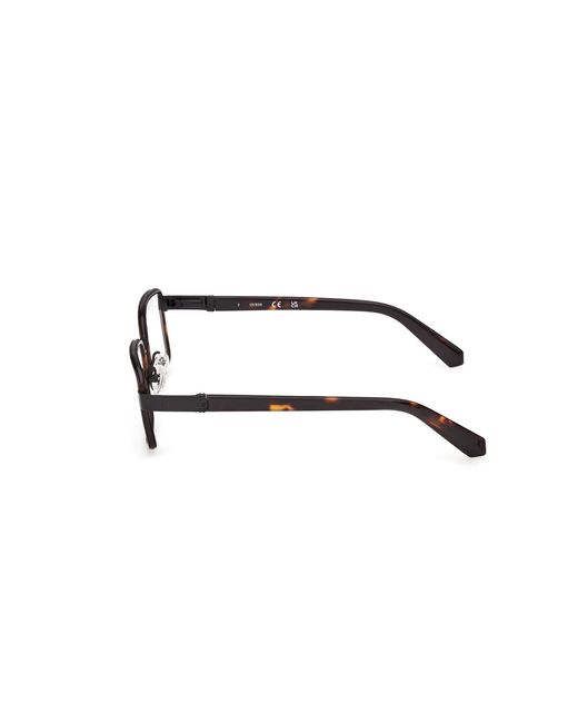 Guess Black Gu50372 052 Optical Frames Metal Squared Normal for men