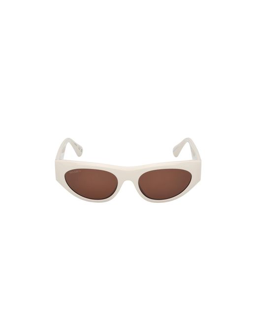 MAX&Co. Black Mo0147 25E Sunglasses Injected Cat Eye Normal