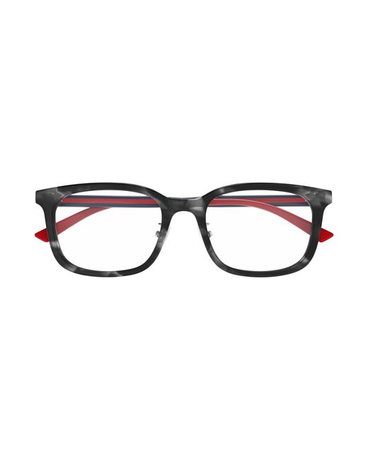 Gucci Black Gg1873Ok 004 Optical Frames Acetate Transparent Squared for men