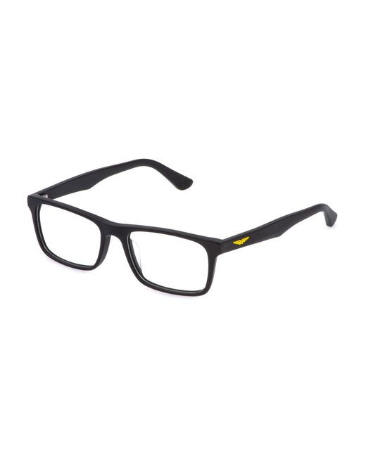 Police Black Vpln16 Origins Lite 21 703Y Optical Frames Acetate Squared for men