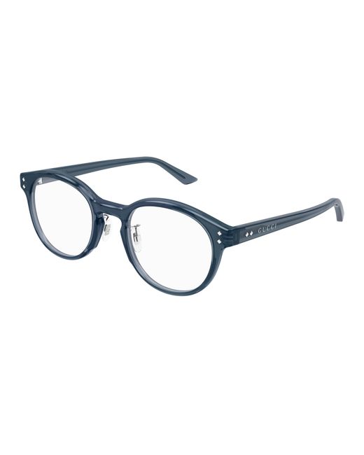 Gucci Black Gg1898Oa 003 Optical Frames Acetate Transparent Round for men