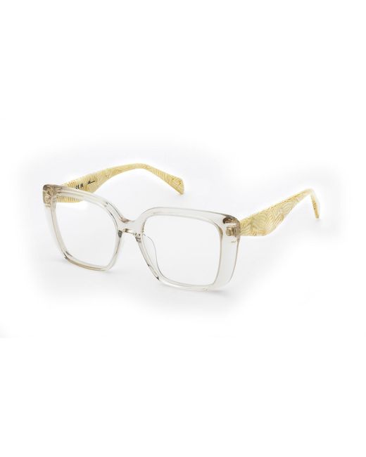 Blumarine Black Vbm895 07T1 Optical Frames Acetate Squared